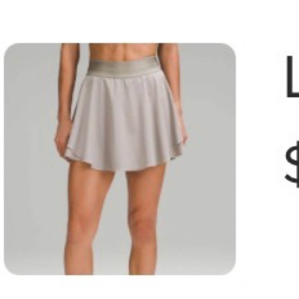 LULULEMON New Court Rival Skirt Long - Riverstone